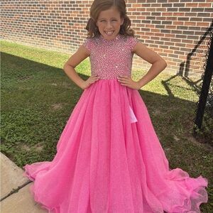Sparkling Pink Kids Dress